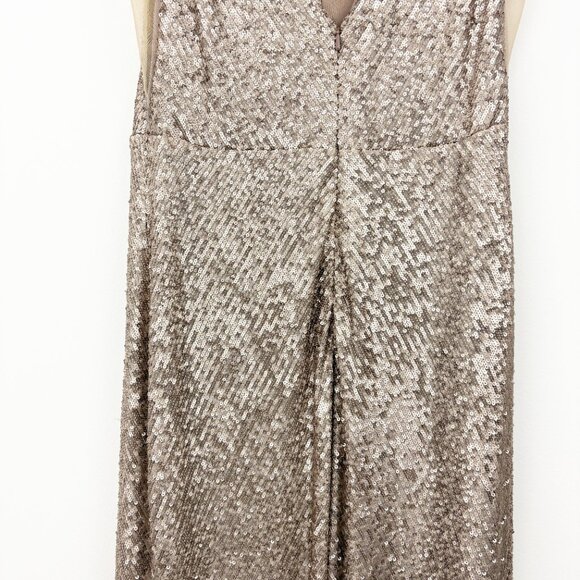 Jenny Yoo Collection Zelda Sequin Maxi Dress Size 8 Hazel Sleeveless Formal - Picture 8 of 12